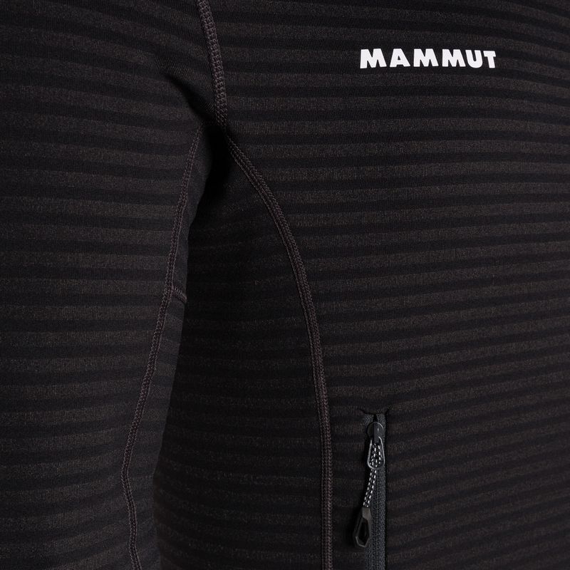 Men's Mammut Taiss Light ML Hooded fleece sweatshirt black 6