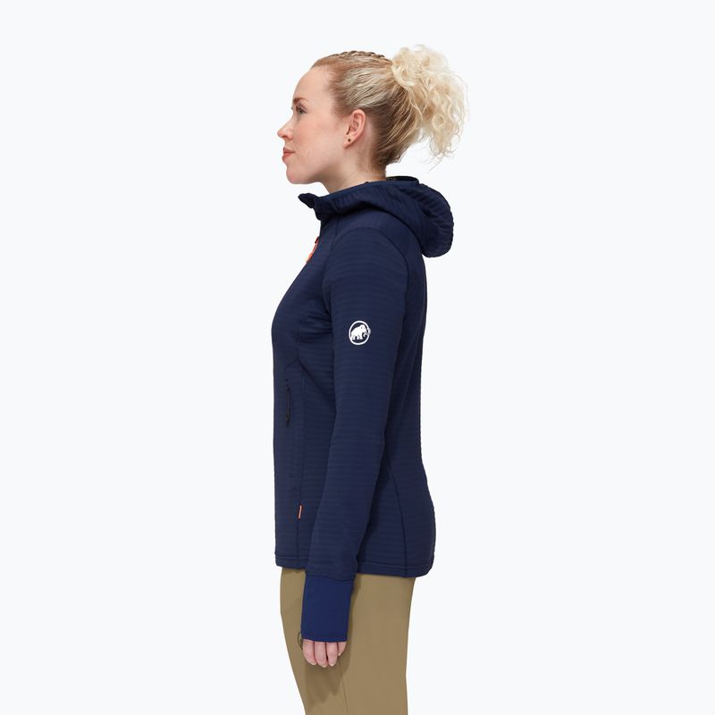 Mammut women's fleece sweatshirt Taiss Light ML Hooded navy blue 1014-04540-5118-114 3