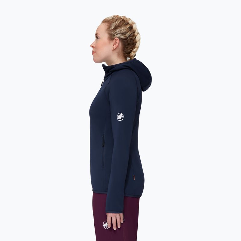 Mammut Aconcagua ML Hooded women's trekking sweatshirt navy blue 3