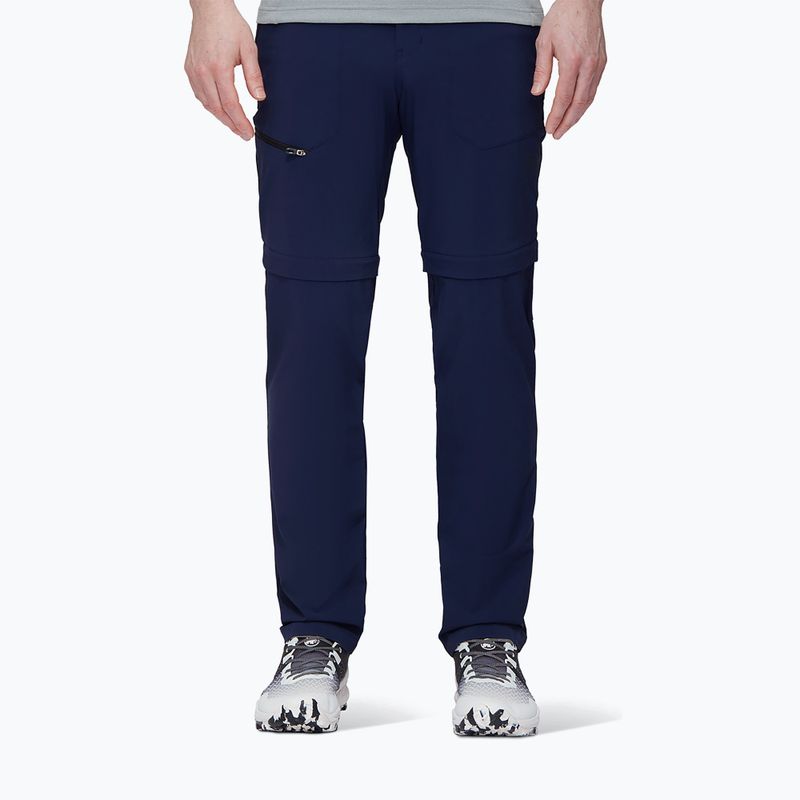 Mammut men's trekking trousers Runbold Zip Off navy blue 1022-01690-5118-50-10