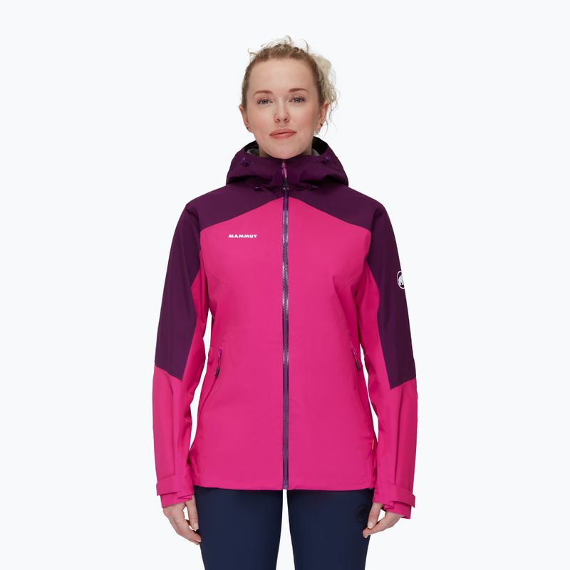 Mammut Convey Tour HS Hooded women's rain jacket pink