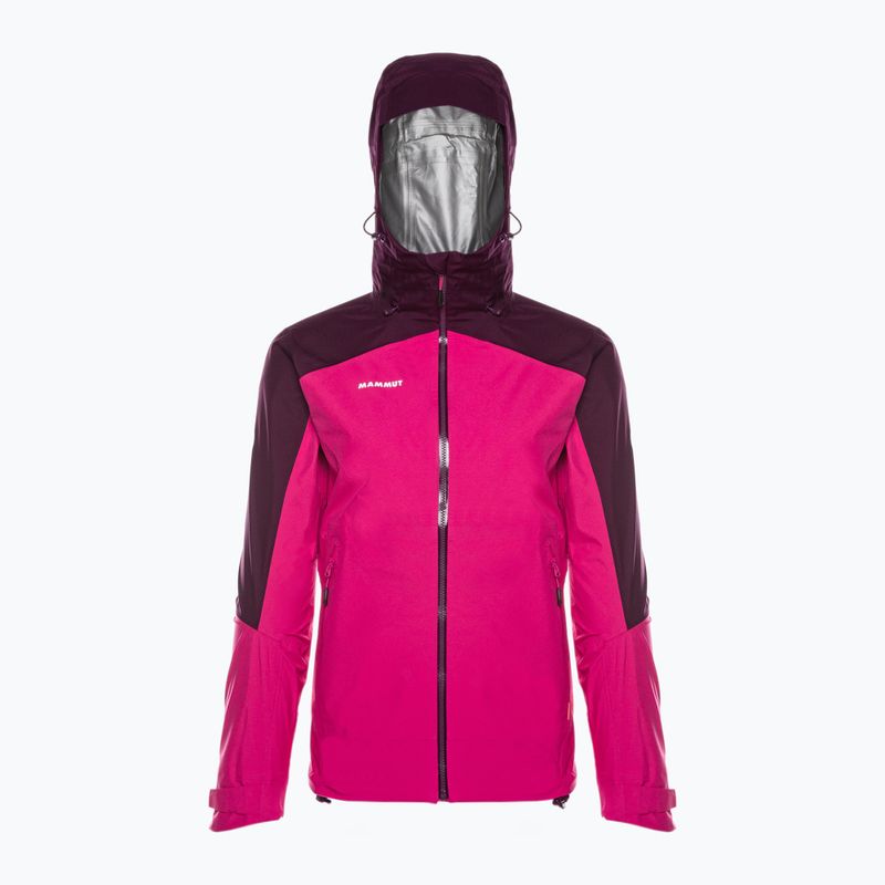 Mammut Convey Tour HS Hooded women's rain jacket pink 4