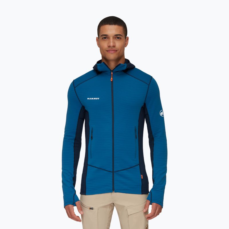 Mammut men's fleece sweatshirt Taiss Light ML Hooded blue 1014-04530-50554-114