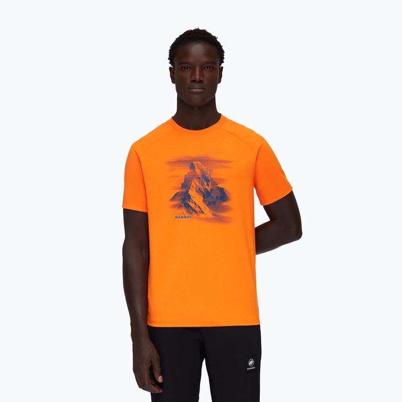 Mammut Mountain Hörnligrat men's trekking shirt orange 1017-05290