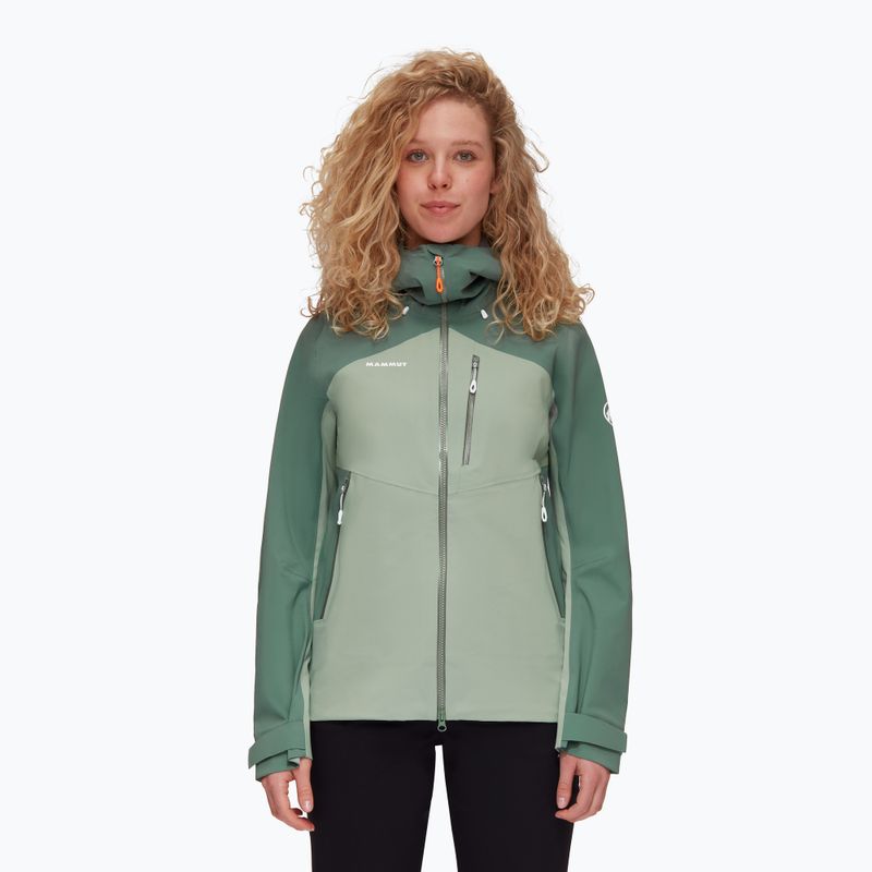 Mammut Alto Guide HS Hooded women's rain jacket green 1010-29570-40240-114