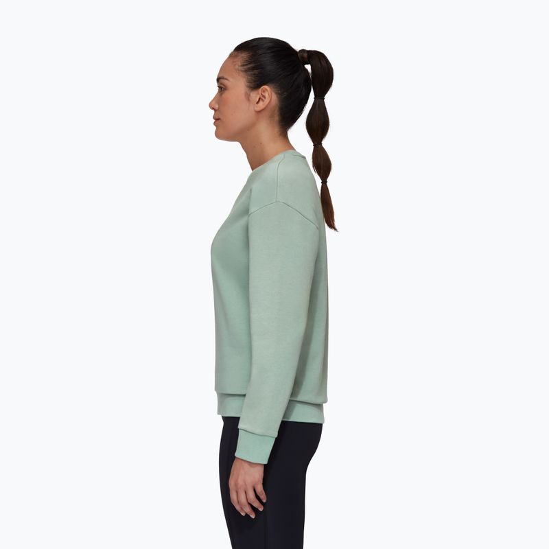 Mammut women's trekking sweatshirt Core ML Crew Neck Logo green 1014-04070-4100-114 2