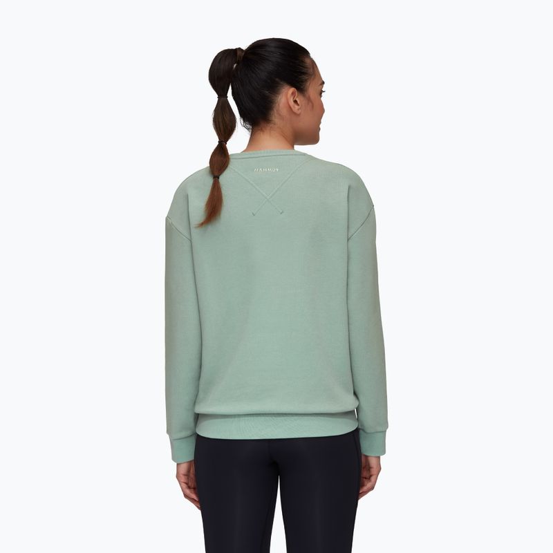 Mammut women's trekking sweatshirt Core ML Crew Neck Logo green 1014-04070-4100-114 3