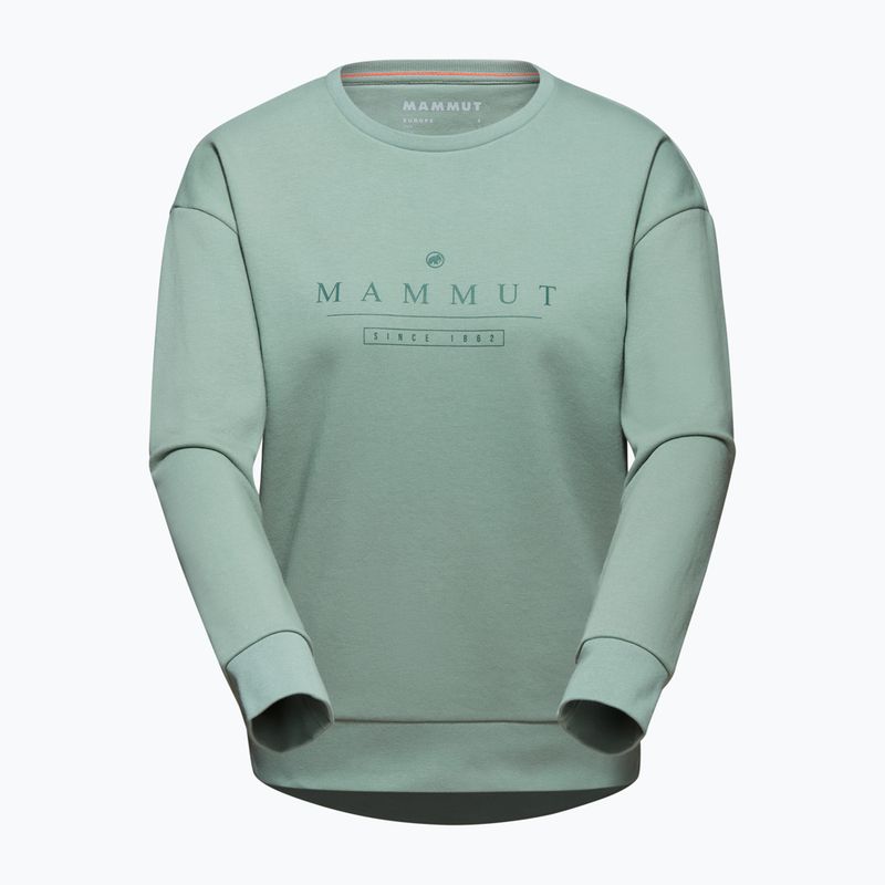 Mammut women's trekking sweatshirt Core ML Crew Neck Logo green 1014-04070-4100-114 8