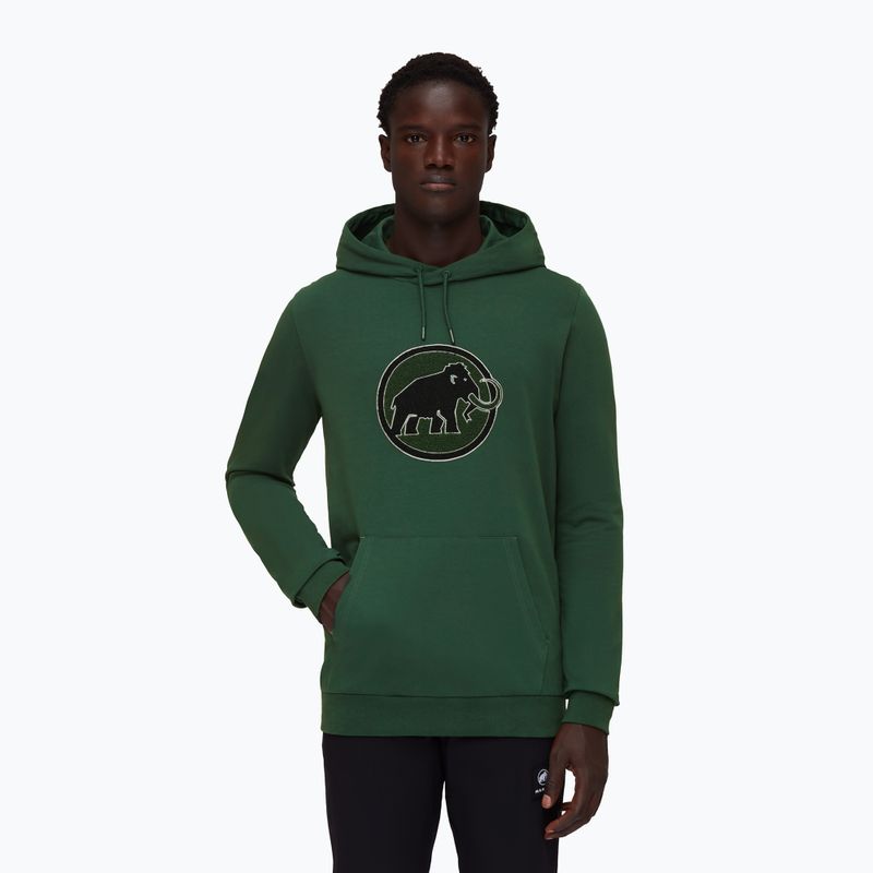 Men's Mammut ML Hoody Circle trekking sweatshirt green