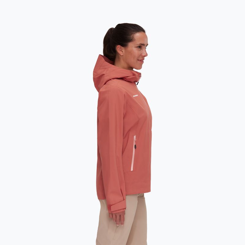 Mammut Alto Light HS brick women's rain jacket 3