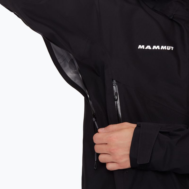 Men's Mammut Crater IV HS Hooded rain jacket black 5