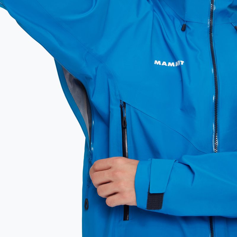 Mammut Crater IV HS Hooded men's rain jacket glacier blue 5