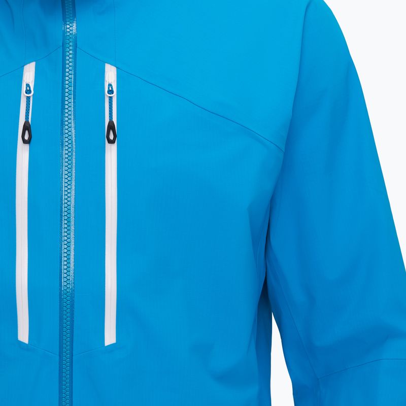 Mammut men's rain jacket Taiss HS Hooded glacier blue 5
