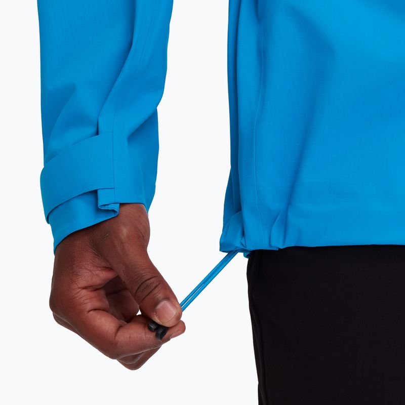 Mammut men's rain jacket Taiss HS Hooded glacier blue 7