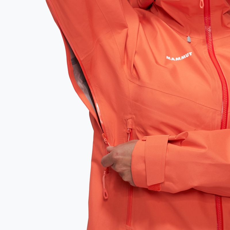 Mammut Crater IV HS Hooded women's rain jacket peach 7