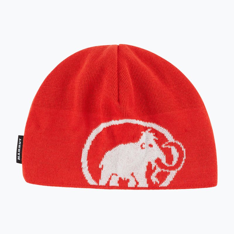 Mammut Fleece winter beanie red / white