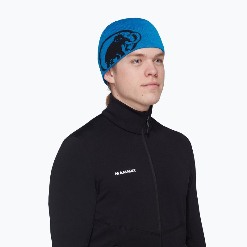 Mammut Fleece winter beanie glacier blue / black 3