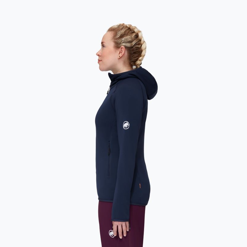 Women's trekking sweatshirt Mammut Aconcagua ML Hooded Jacket Women marine 3