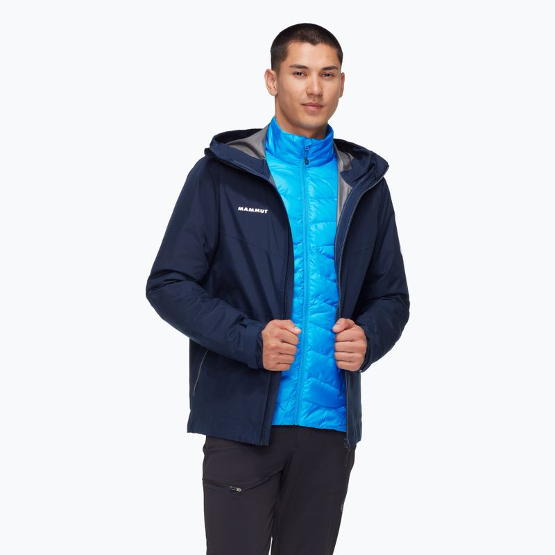 Men's 3-in-1 jacket Mammut Convey 3 in 1 HS Hooded marine/ glacier blue