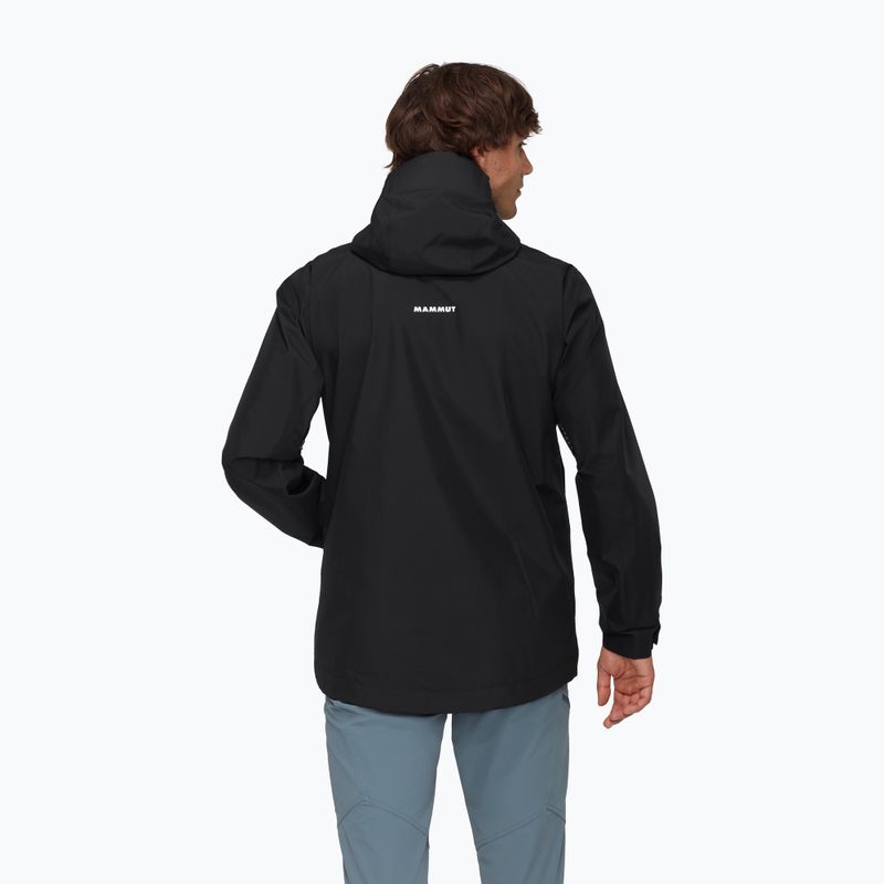 Men's rain jacket Mammut Treeline HS Hooded black 2