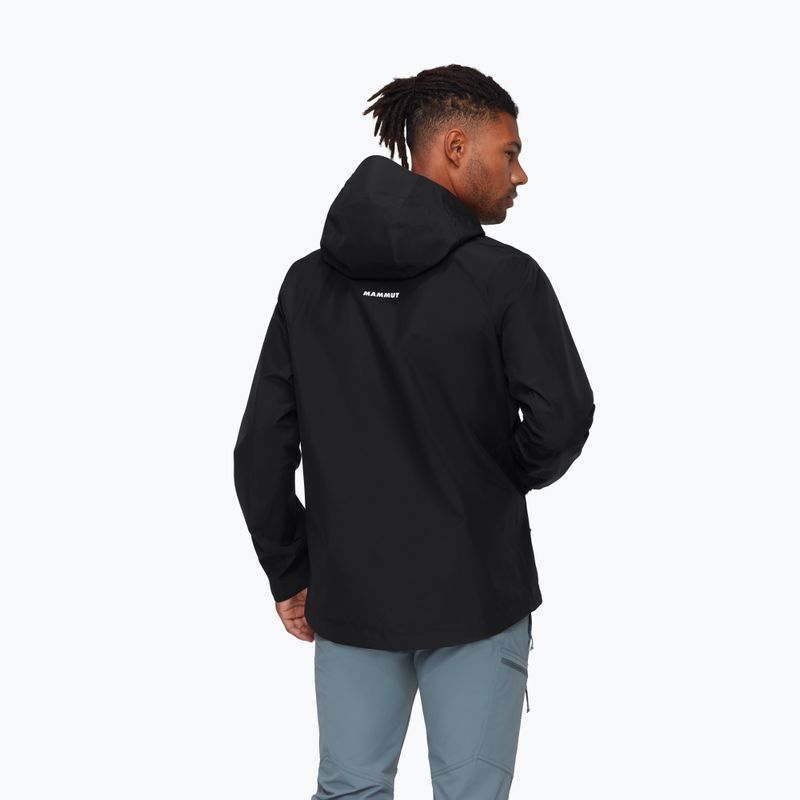 Men's rain jacket Mammut Crater Light HS Hooded Jacket Men black 2