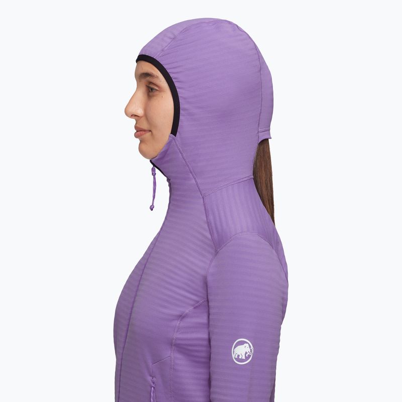 Mammut women's trekking sweatshirt Taiss Light ML Hooded lavandin black 4