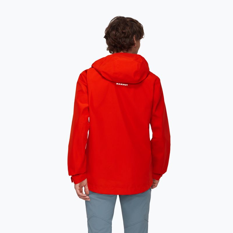 Men's Mammut Crater Light HS Hooded Rain Jacket red 2