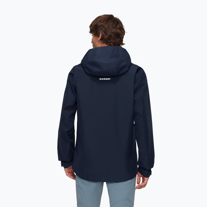 Mammut Crater Light HS Hooded men's rain jacket marine 2