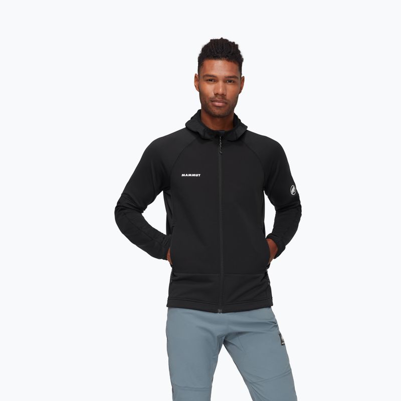 Mammut Massone ML Hooded men's wind jacket black