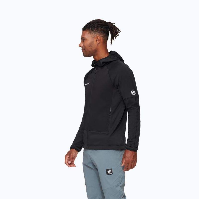 Mammut Massone ML Hooded men's wind jacket black 3
