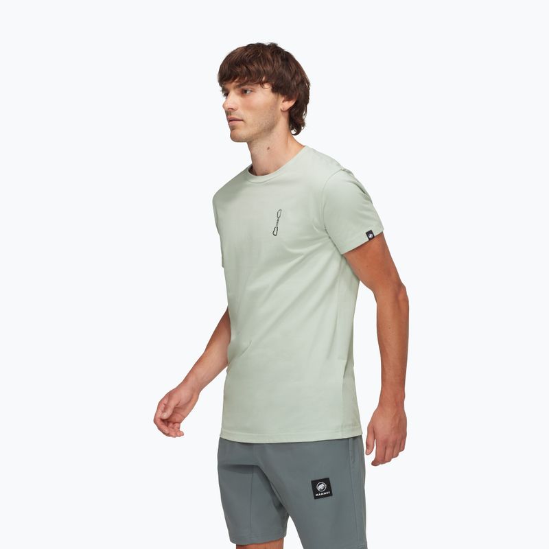 Mammut men's t-shirt Massone Quickdraw silver sage 3