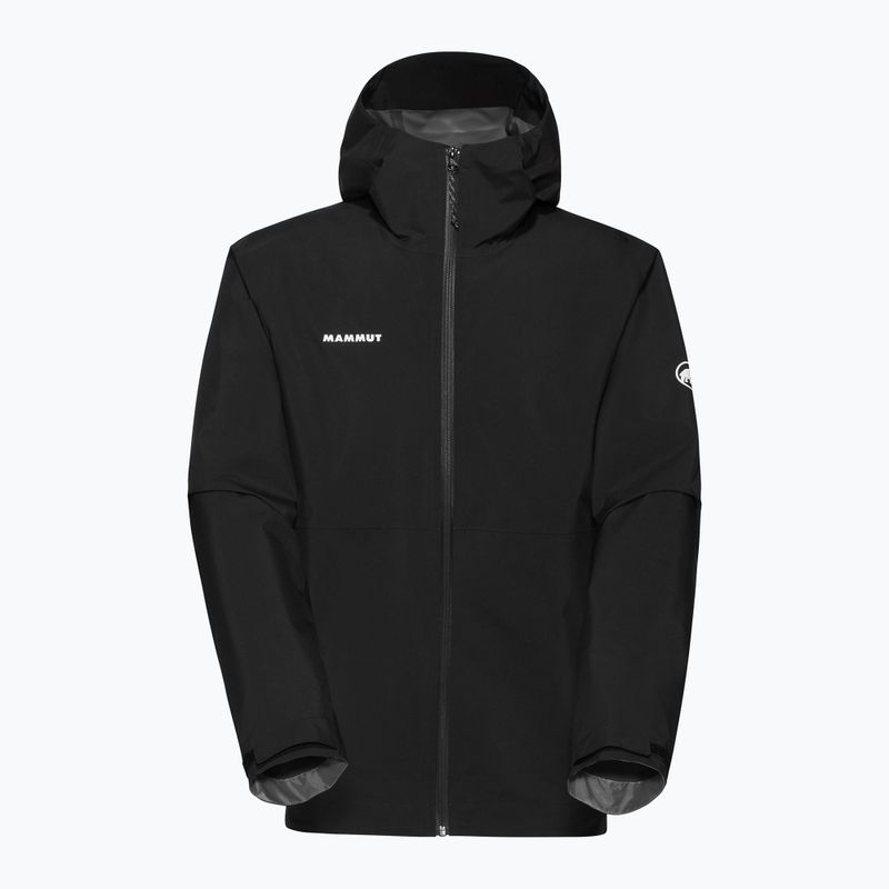 Men's Mammut Linard Light HS Hooded rain jacket black