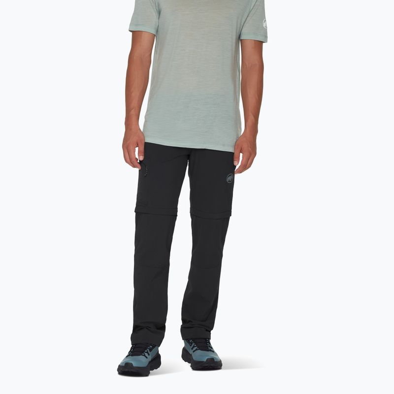 Men's trekking trousers Mammut Runbold IV Zip Off Regular black