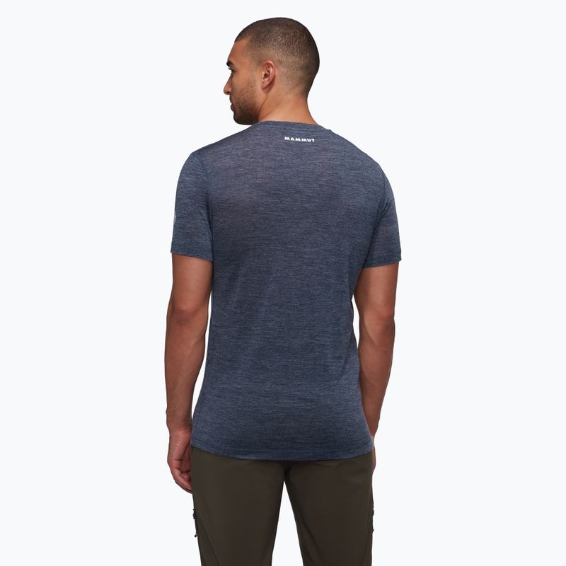 Mammut Tree Wool FL men's trekking t-shirt marine melange 2