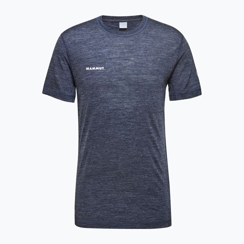 Mammut Tree Wool FL men's trekking t-shirt marine melange 4