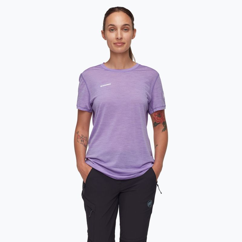 Mammut Tree Wool FL women's trekking shirt lavandin melange