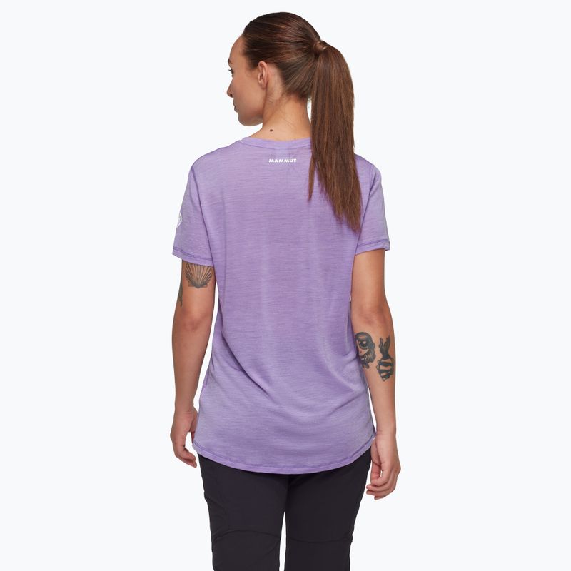 Mammut Tree Wool FL women's trekking shirt lavandin melange 2