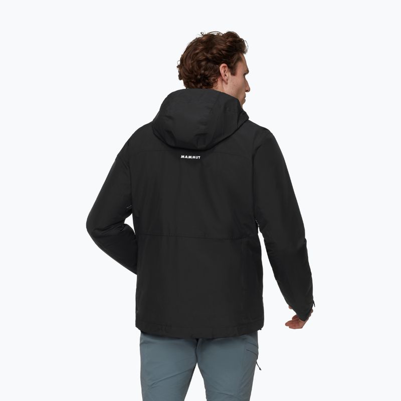 Men's 3-in-1 jacket Mammut Treeline 3 in 1 HS Hooded Jacket Men black/black 2
