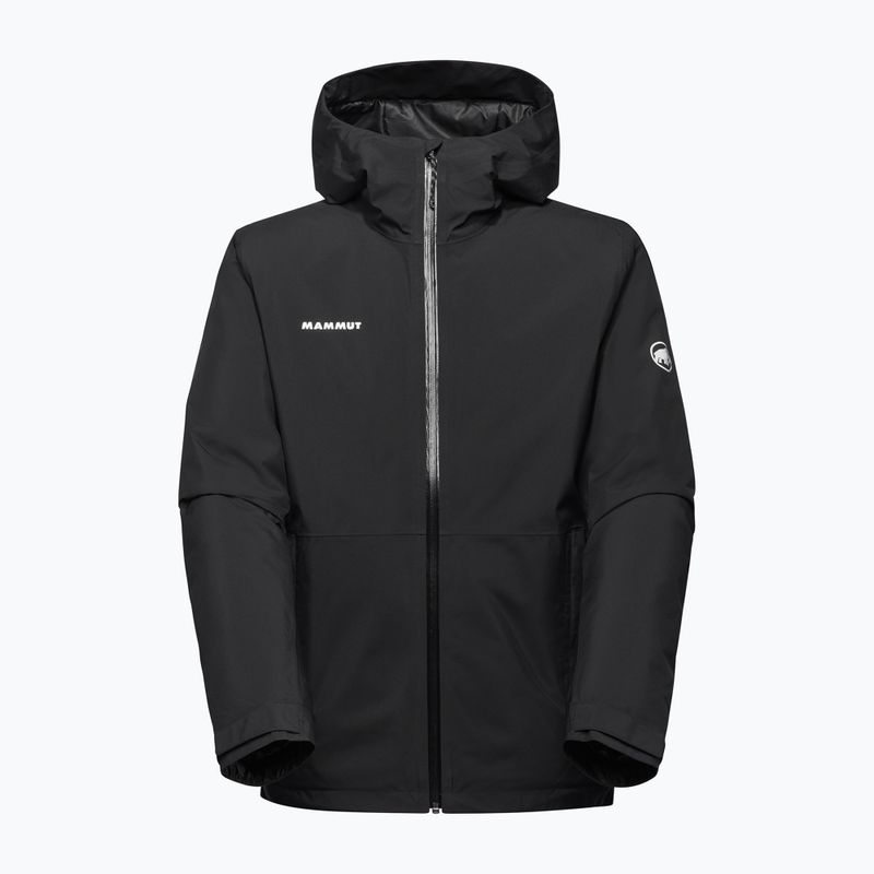 Men's rain jacket Mammut Linard HS Thermo Hooded Jacket Men black 7