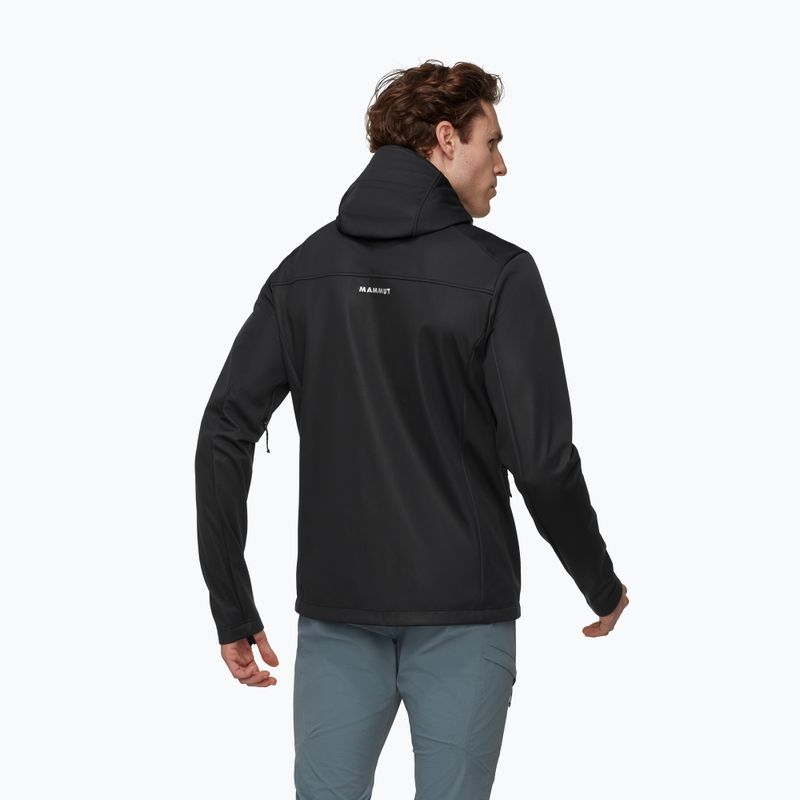 Men's softshell jacket Mammut Ultimate VIII Softshell Hooded black 2