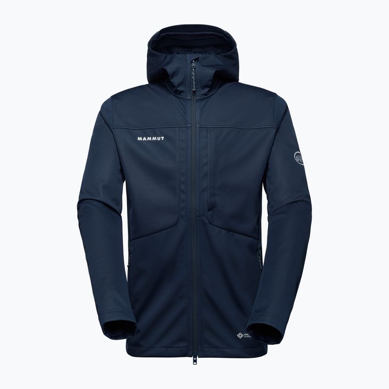 Men's softshell jacket Mammut Ultimate VIII Softshell Hooded marine 4