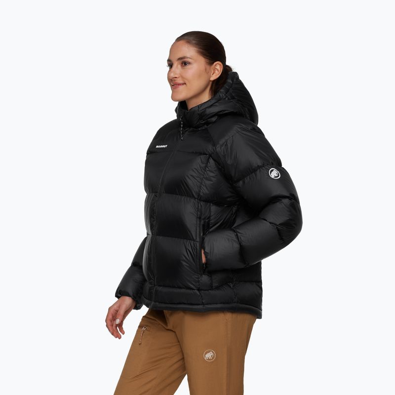 Women's down jacket Mammut Glacier Glow Insulation Hooded black 3