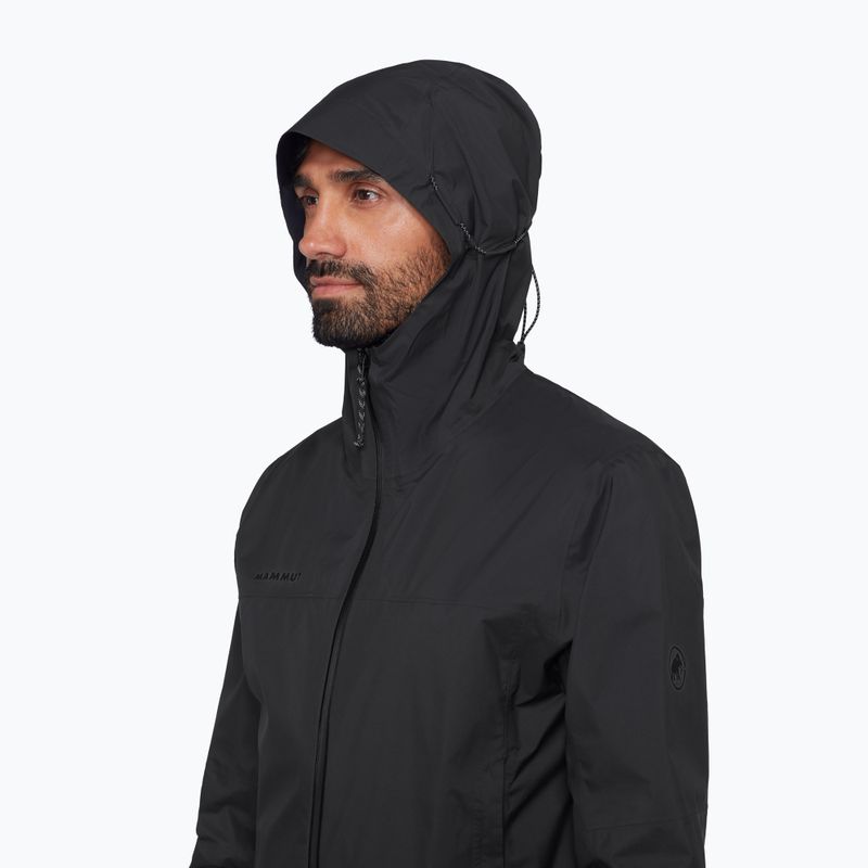 Men's wind jacket Mammut Ducan HS Hooded black 5