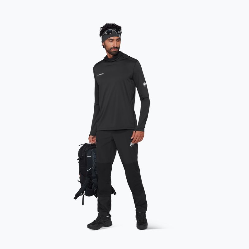 Men's trekking sweatshirt Mammut Selun FL Sun Hoody black 2