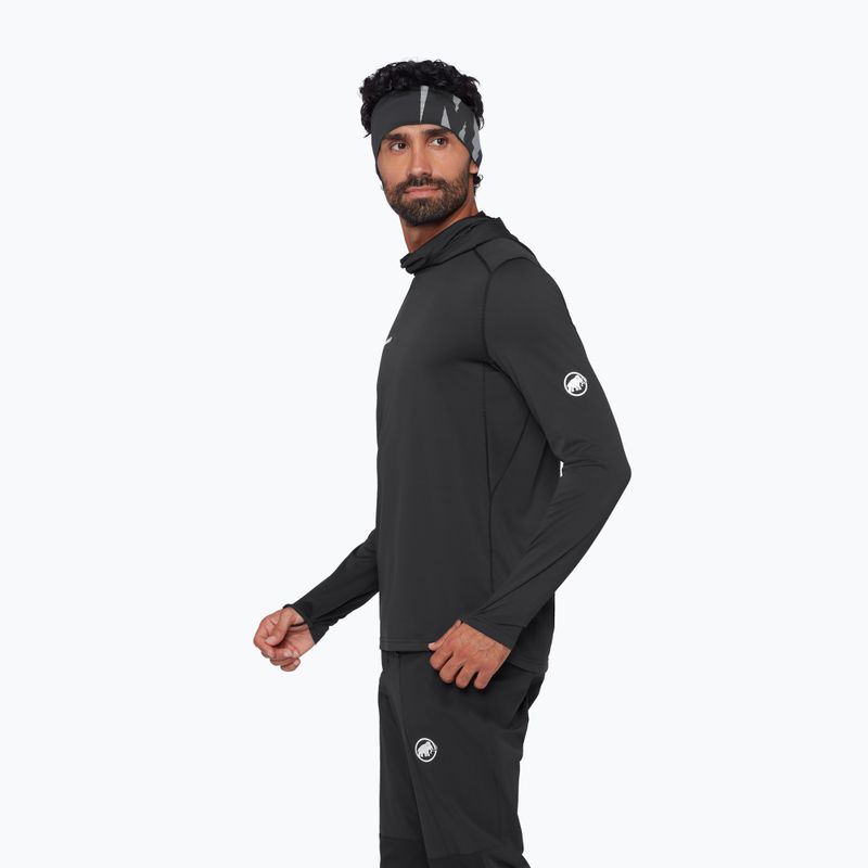 Men's trekking sweatshirt Mammut Selun FL Sun Hoody black 4