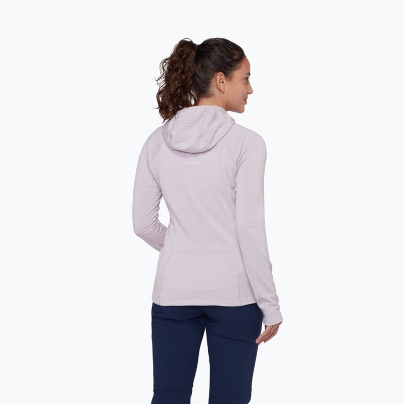 Women's sweatshirt Mammut Taiss ML Hooded alpine calamint 3