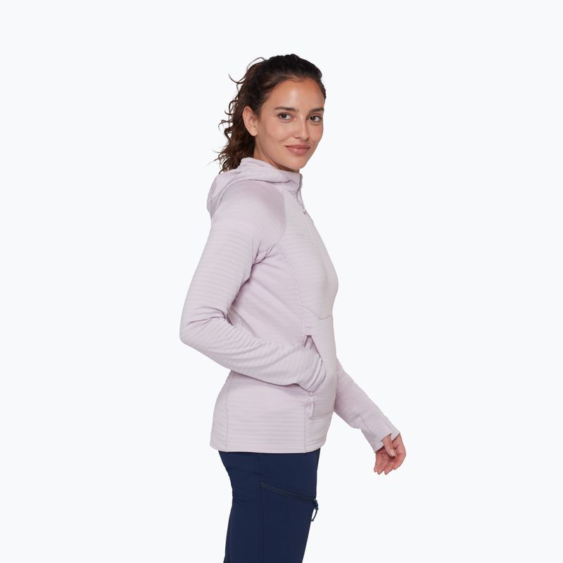 Women's sweatshirt Mammut Taiss ML Hooded alpine calamint 4