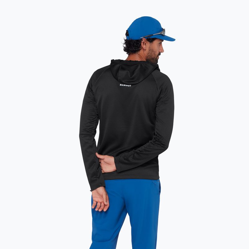 Men's trekking sweatshirt Mammut Crag ML Hooded black 3
