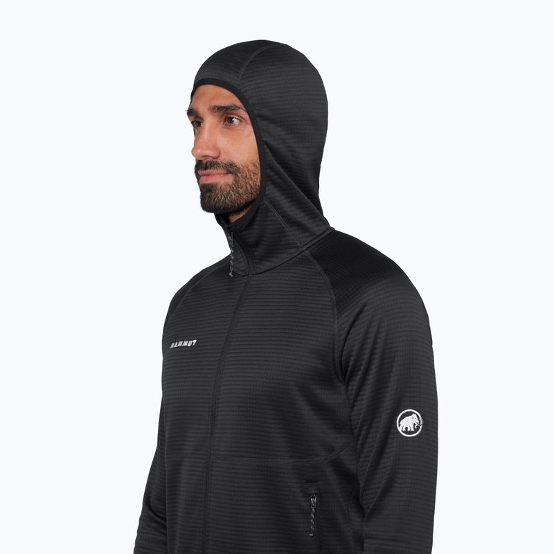 Men's trekking sweatshirt Mammut Crag ML Hooded black 5