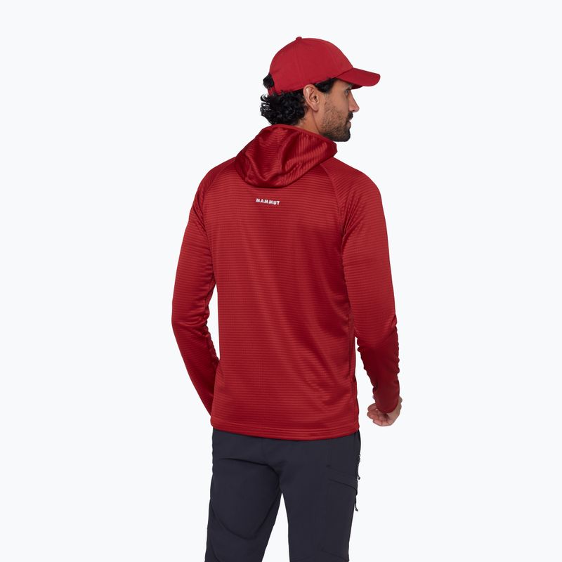 Men's trekking sweatshirt Mammut Crag ML Hooded dark mammut red 3